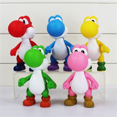 Buy 5 Color 12cm Cute Yoshi Figure Super Mario Plastic