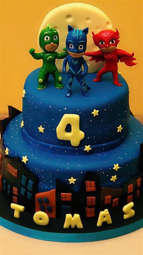 Cupcake cakes are always favorites of elders as well as kids. pj masks birthday cake in 2020 | Pj masks birthday cake ...