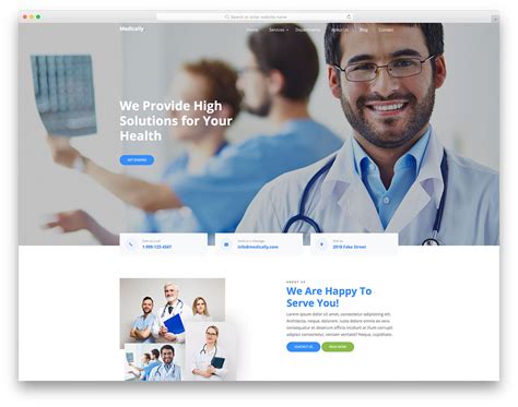 Medically Best Hospital Website Template Design Colorlib