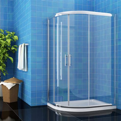 Buy Elegant 1000 X 800 Mm Quadrant Shower Cubicle Enclosure Sliding Door 6mm Easy Clean Glass