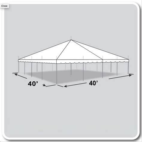 Pole Tent 40 X 40 Bounce House Rentals Party Rentals Tent Rentals