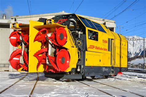 Snowplough Snow Plow Work Train Train