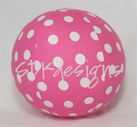 Balloon Ball Toy Pink Large Polka Dots Great Valentines Or Etsy 1st