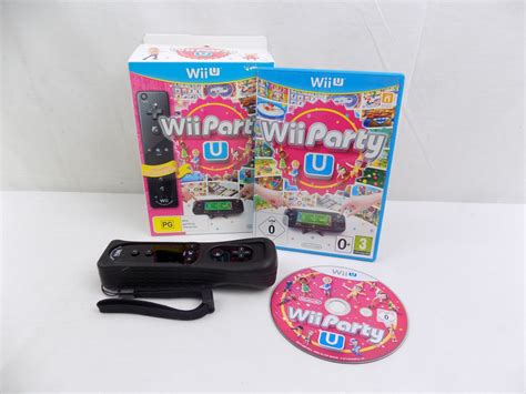 Like New Boxed Nintendo Wii U Wii Party U With Wii Remote Plus Black