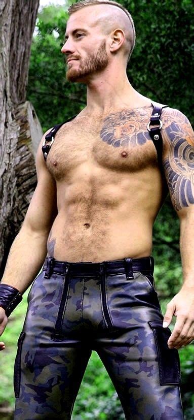 shaved head safe for work male physique exes adults only knockout tribal tattoos leather men