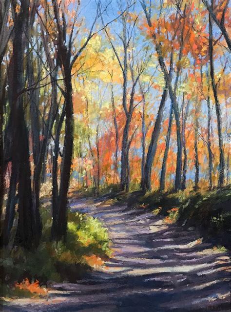 Autumn Trail By Cynthia Kath Pastel ~ 30 X 22 Pastel Painting