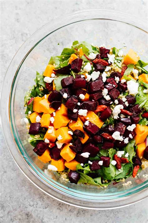Roasted Beets And Sweet Potato Salad