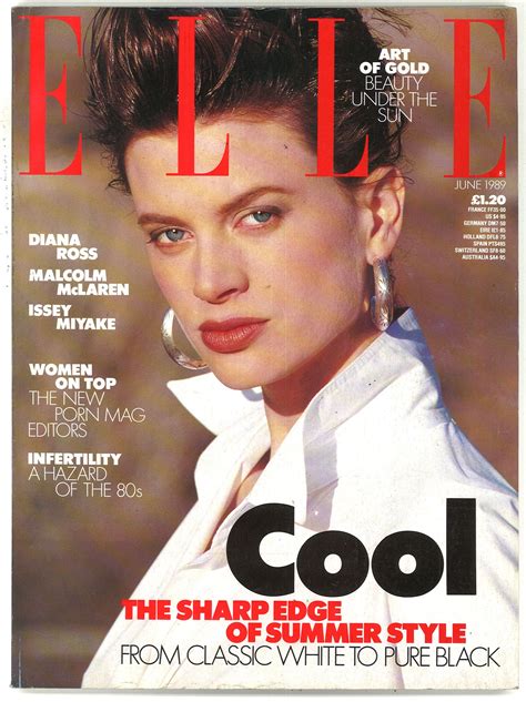 Elle Uk June 1989 British Original Vintage Fashion Magazine Etsy