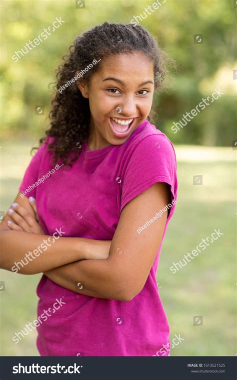 Young Happy Teen Girl Laughing Smiling Stock Photo Edit Now 1613521525