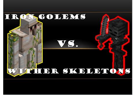 Iron Golems Vs Wither Skeletons The Battles Of Minecraft Youtube