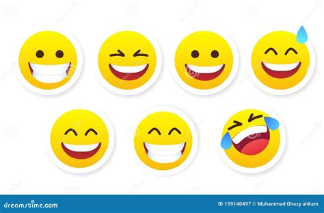 Set Of Cute Emojis Illustration Cartoondealer The Best Porn Website