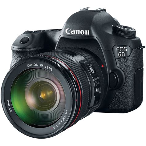 Canon Eos 6d Dslr Camera With 24 105mm F4l Lens 8035b009 Bandh