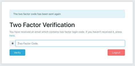 Laravel Two Factor Auth Email