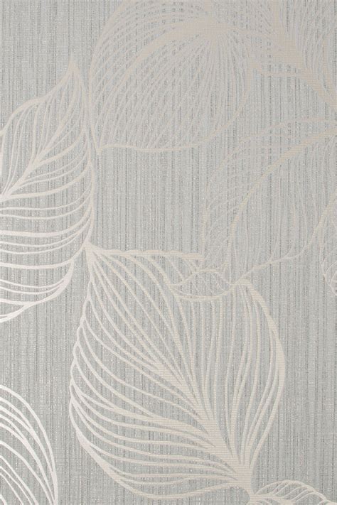 Buy Art For The Home Light Grey Boutique Royal Palm Wallpaper From The