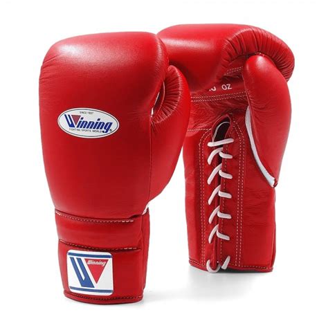 Winning Ms 700 Lace Up Boxing Gloves 16oz Red Blue Warrior Fight