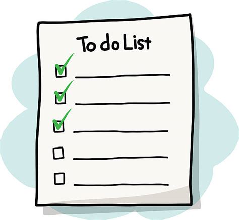 Best To Do List Drawing Illustrations Royalty Free Vector Graphics