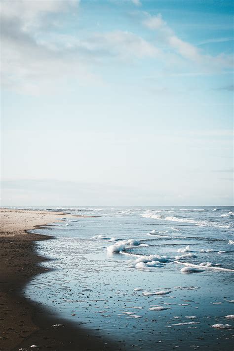 Sea Beach Waves Water Sand Hd Phone Wallpaper Peakpx