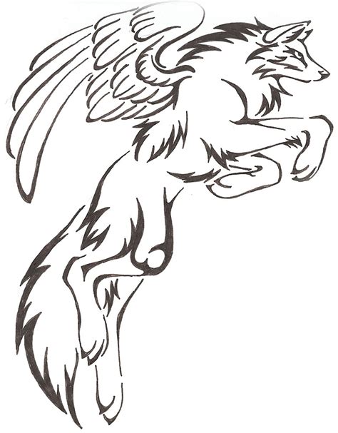 Wolf With Wings Clipart 10 Free Cliparts Download Images On