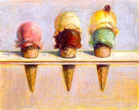 Wayne Thiebaud Ice Creams Wayne Thiebaud Wayne Thiebaud Paintings Ice Cream Art
