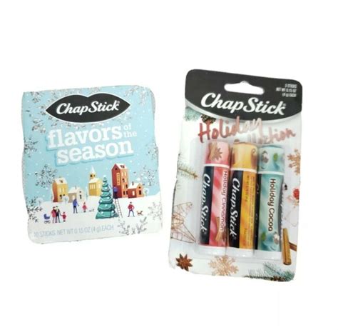 Piece New Chapstick Flavors Of The Season Set Holiday Cocoa Cookie