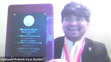 Ui Chapter Of Phi Beta Delta Honors Society For International Scholars