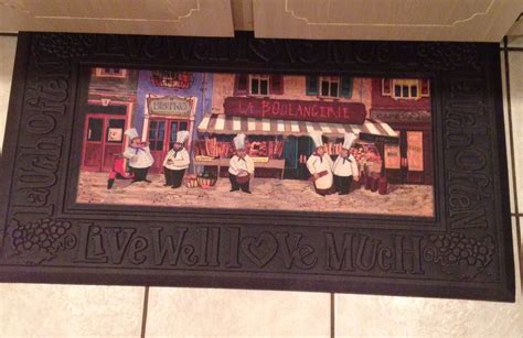 Rubber kitchen mats will help keep your cooking area clean, comfortable and safe. Fat Chef kitchen mat | Kitchen mat, Chefs kitchen, Decor