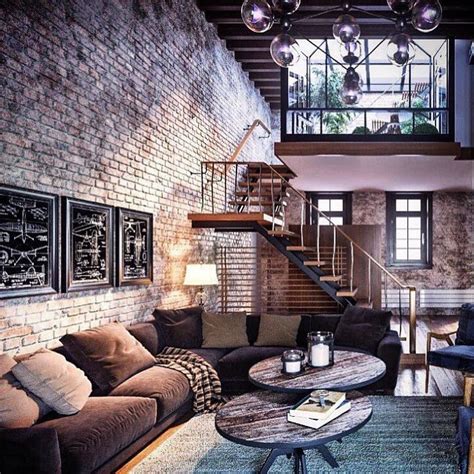 Amazing Loft Design With Exposed Brick Industrial Interior Design