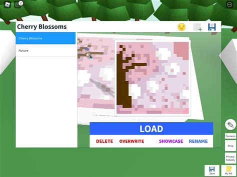Made this with pixel art creator on Roblox! (I made the screenshot on