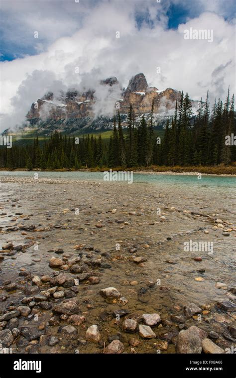Castle Mountain Bow River Bow River Parkway Banff National Park