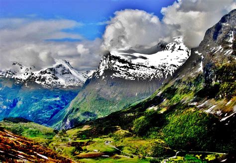 About to ask a question? Norway Wilderness Landscapes with Mountains image - Free ...