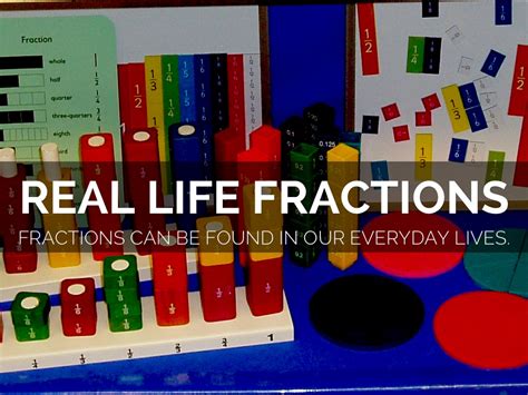 Real Life Fractions By Shannon Delarosa