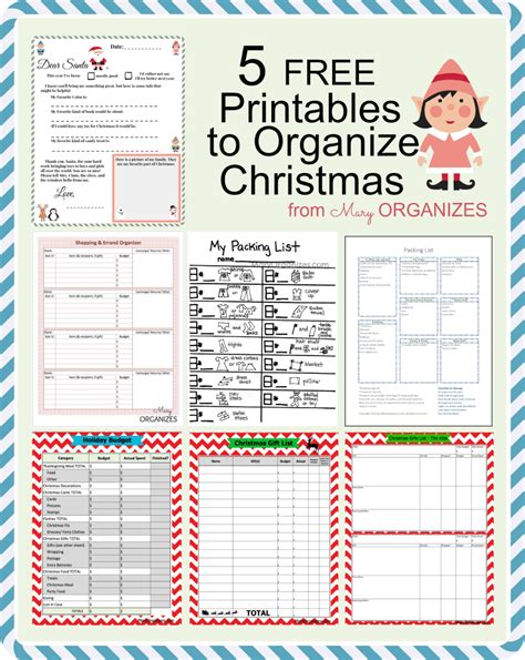 5 Free Printables To Organize Christmas