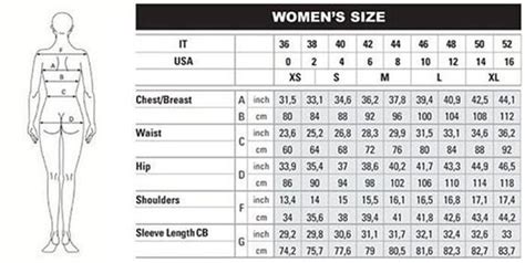 Size Chart For Womens Coats Melony Effner