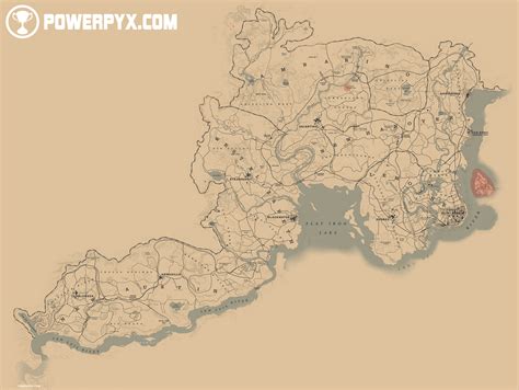 Red Dead Redemption 2 Full World Map Revealed