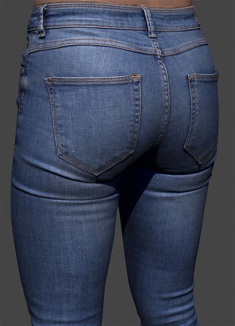 artstation jeans cleaned eugene fokin booty jeans wrinkled