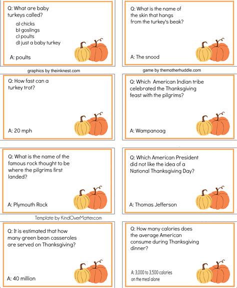 Free Printable Thanksgiving Dinner Trivia The Mother Huddle