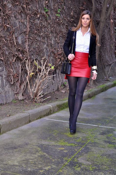 coloured tights with mini skirts dresses with tights high heeled shoe leather skirt tights