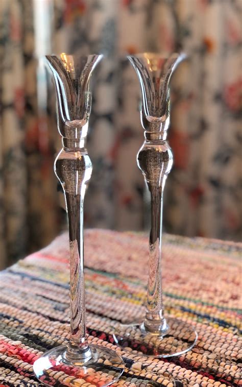 Lead Crystal Candlestick Holders Etsy