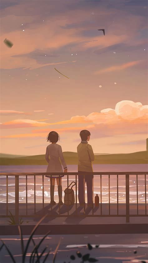 1080x1920 Anime Couple Lets Talk Original Wallpaper Cool Anime