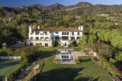 149 Million Mediterranean Mansion In Montecito Ca Homes Of The Rich