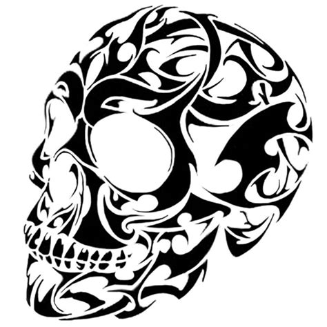 Pin By توفيق العبرات On جماجم Tribal Skull Skull Stencil Skulls Drawing