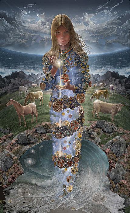 Aine Goddess Of Fertility By Jiva Goddess Art Celtic Gods Beautiful Fantasy Art