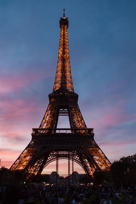 Eiffel Tower At Sunset Photograph By Alex Lieban Pixels