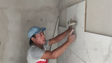 TUTORIAL Belajar Memasang Keramik Dinding Kamar Mandi Yang Lurus Dan MUDAH Untuk Pemula
