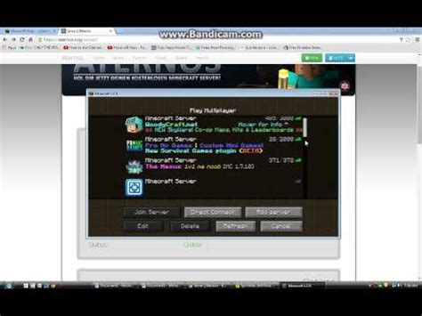 Aternos is the world's largest free minecraft server host. Minecraft Tutorial: How to get a free minecraft server ...
