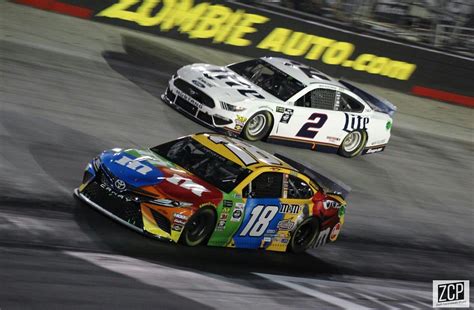 Pocono raceway, long pond, pennsylvania. Kyle Busch and Brad Keselowski at Bristol Night Race 2019 ...