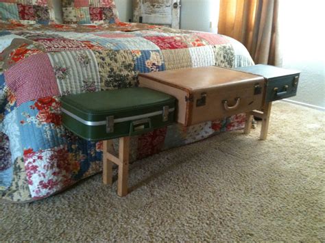 The Real Housewife Ofsan Diego Suitcase Bench And Side Table