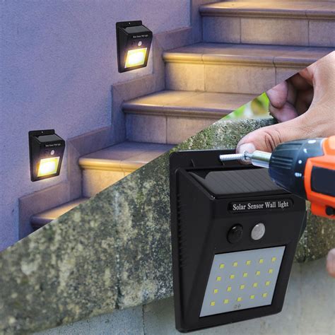 Bright Basics Solar Sensor Outdoor Led Light Motion Sensor Security