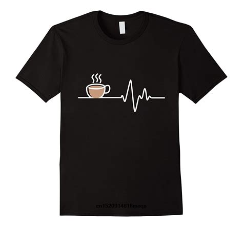 Gildan Funny T Shirts Mens Funny T Shirt Coffee Heartbeat Morning Wake