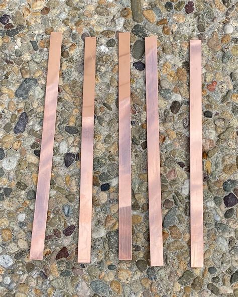 Copper Thin Metal Strips 9x 12 16oz Copper Aprox Etsy